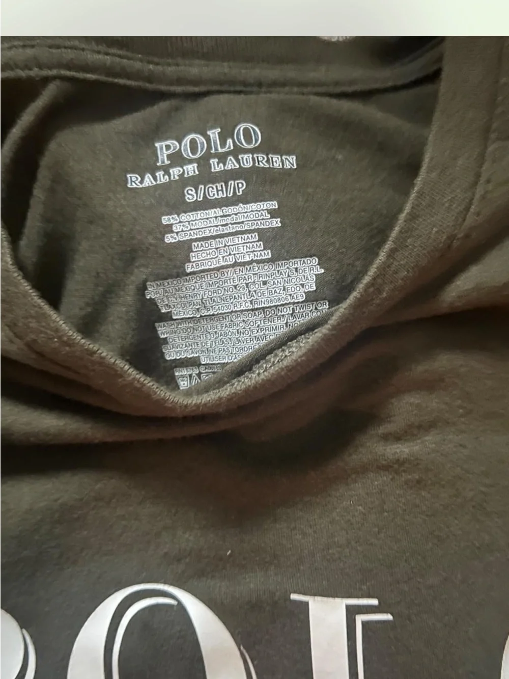 Polo by Ralph Lauren olive green Long-Sleeve POLO Graphic Tee